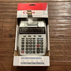 Canon Mini Desktop Printing Calculator P23-DHV 12 Digits 2 Color